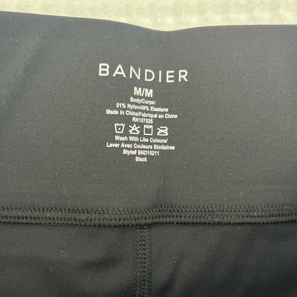 Bandier Black 3 inch bike shorts